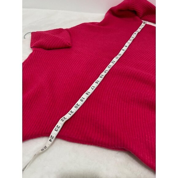 NWOTD CHAUS Size S ribbed turtleneck sweater pink - Picture 5 of 10